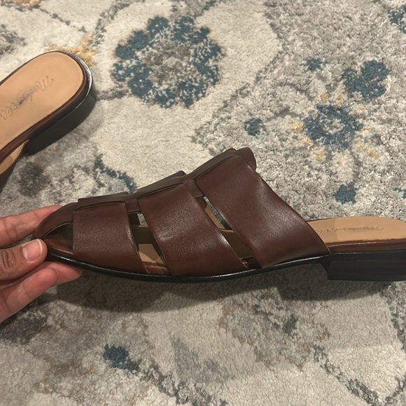 Madewell Fisherman Leather mules slip on women sandals size 10 - Picture 10 of 10
